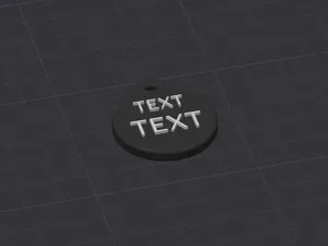 Customizable Keychain with Editable Text