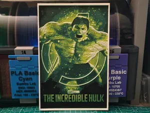 The Incredible Hulk Movie Poster - Hueforge Art