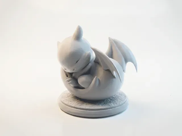 Baby Dragon Sleeping Figurine Chibi 3D Printable — Фото 2 из 5