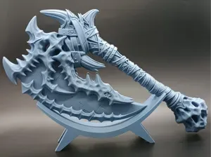 Bone Dragon One-Handed Axe - Cosplay Weapon