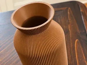 Ribbed Modern Vase - Fall Household Decor