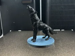 Midnight Howl: Flowing Spirit Wolf