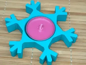 Snowflake Tealight Holder / Winter Candle Stand