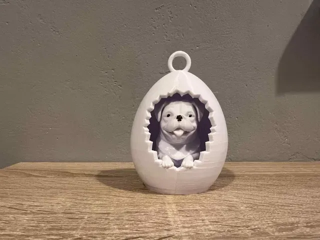 Happy Easter Egg with Pug Dog Mops To Hang — Фото 6 из 6