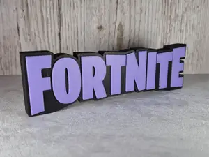 3D Fortnite Logo – Customize Your Gaming Space