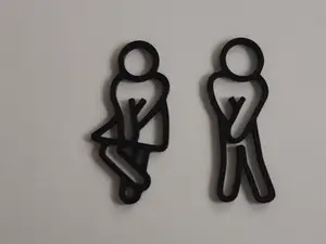 WC Figuren für die Gästetoilette