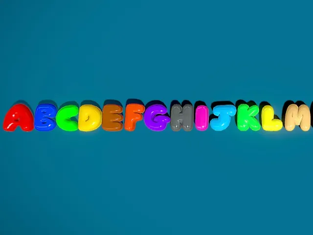 3D Bubble Letters of the Alphabet