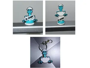 Cute Dinosaur Egg springy - Display or keyring