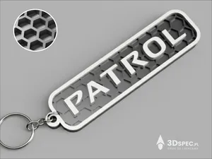 Nissan Patrol logo keychain