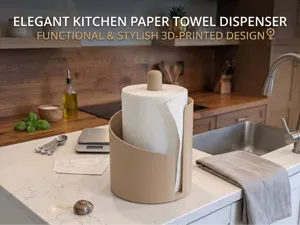 Vertical Paper Towel Holder-Front Dispensing Slot