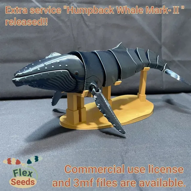 Flexi Humpback Whale - New Type(print-in-place) — Image 3 of 15