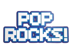 Pop Rocks! Wall Art Pop Music Text Rock n Roll