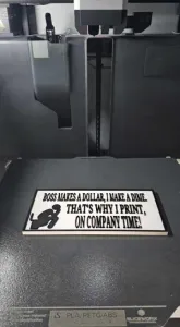 Pooping Sign (Printing On Company Time)