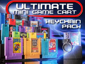 Ultimate Mini NES Game Cart Keychain Pack