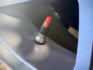 Lipstick valve stem caps for cars and bikes!