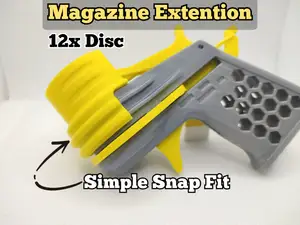 Magazine Extension - 12 Shots for Disc Shooter
