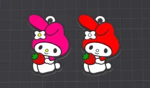 melody hello kitty keychain /charm free commercial