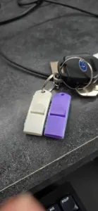 Extremely loud and compact emergency whistle