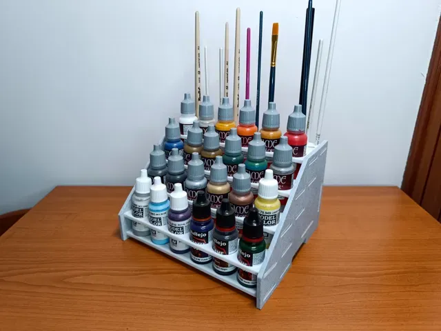Large rack for Vallejo/Army Painter and brushes — Фото 3 из 5