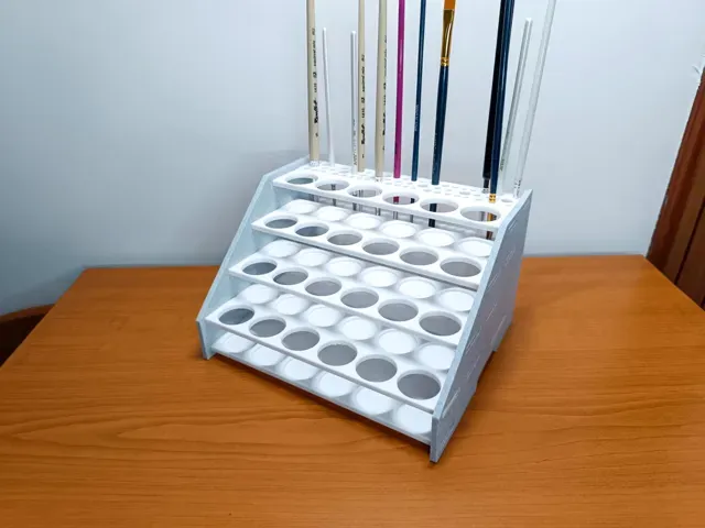 Large rack for Vallejo/Army Painter and brushes — Фото 2 из 5