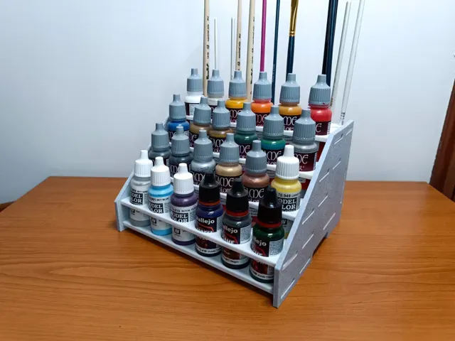 Large rack for Vallejo/Army Painter and brushes