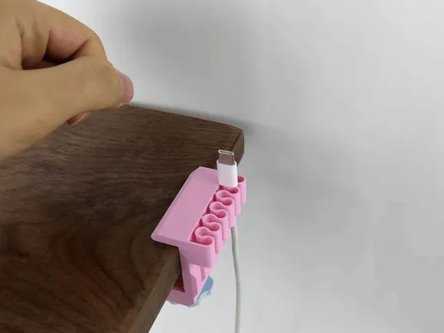 Table side data cable clamp — Image 3 of 4