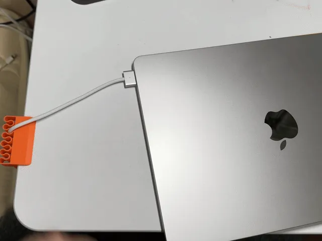 Table side data cable clamp — Image 4 of 4