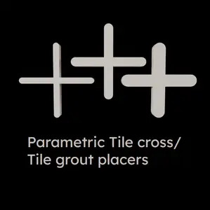 Parametric Tile cross/ Tile grout placers