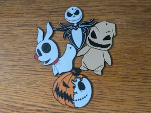 the nightmare before christmas keyring set