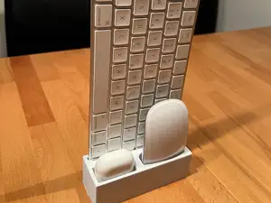Apple Magic Keyboard, AirPods & Mouse Stand