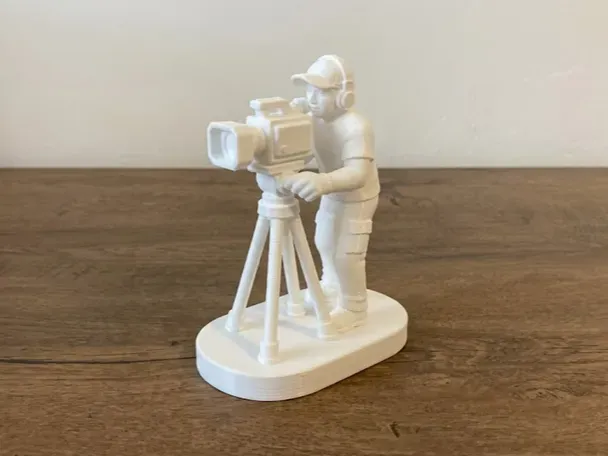 Camera Operator Filming - Movie Set Figurine