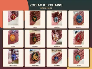 Zodiac Keychain Collection | 12 Zodiac Signs