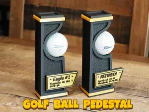 GOLF BALL PEDESTAL (For retired Golf Balls)