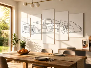 Ferrari 330 P4 Wall Art / Arte de Pared 3D