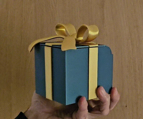 Gift box with automatic opening — Image 2 of 3