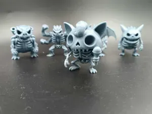 Jigglypuff Skeleton Pokemon Kawaii - Anime - Toy