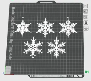 Snowflakes - Christmas tree decorations