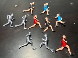 Dynamic Sprinting Runner Figures – Set of 3