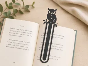 Elegant Owl Bookmark Clip