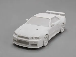 Nissan Skyline GT-R R34 Miniature – 3D Printable 