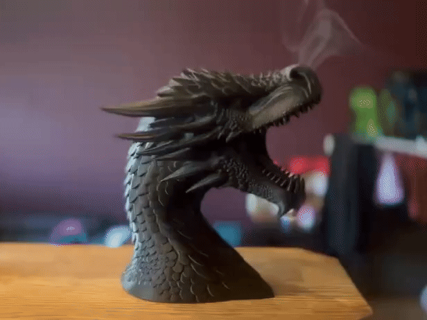 Smoking dragon incense
