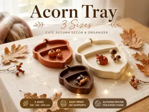Acorn Tray – 3 Sizes | Fall Candy & Trinket Dish