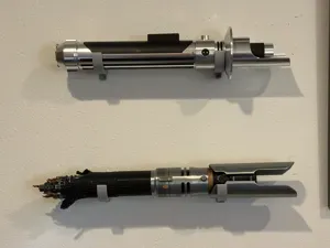 Lightsaber hilt wall mount