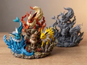 Eevee & Evolutions Diorama