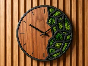 Modern Voronoi Wall Clock organic or circular