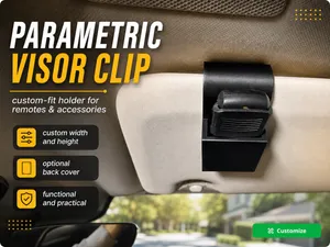 Parametric Car Sun Visor Clip Remotes Accessories