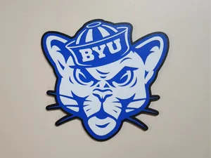 BYU Cosmo Mascot Wall Art