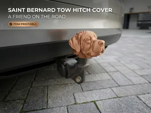 Saint Bernard Dog Tow Hitch Cover