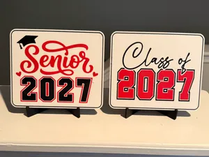 CLASS OF 2027 COASTER AND SIGN