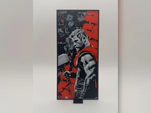 Thor with Mjolnir Colour Pop Print